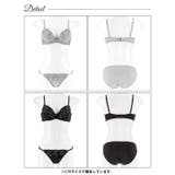 グロッシーブロッサムエンブロイダリーブラジャー&フルバックショーツ | Dazzy | 詳細画像9 