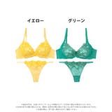 フレッシュシアーフラワーブラジャー&Tバックショーツ | Dazzy | 詳細画像6 