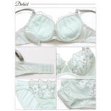 ナチュラルフラワースカラップブラジャー&フルバックショーツ | Dazzy | 詳細画像10 