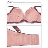 [EFサイズ] クラシックレーシーサテンブラジャー&フルバックショーツ | Dazzy | 詳細画像8 