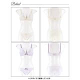 メルティペールフラワーブラジャー&フルバックショーツ | Dazzy | 詳細画像9 