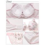 クラシックピュアブルーム脇高ブラジャー&フルバックショーツ | Dazzy | 詳細画像10 