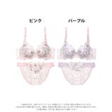クラシックピュアブルーム脇高ブラジャー&フルバックショーツ | Dazzy | 詳細画像8 