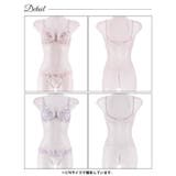 クラシックピュアブルーム脇高ブラジャー&フルバックショーツ | Dazzy | 詳細画像9 