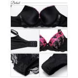 【3点セット】ビビットスカラップローズ脇高ブラジャー&フルバック&Tバックショー… | Dazzy | 詳細画像10 