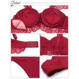 フリルレーシィギャザーギャザーブラジャー&Tバックショーツ | Dazzy | 詳細画像10 