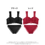 [EFサイズ] フリルレーシィギャザーブラジャー&フルバックショーツ | Dazzy | 詳細画像8 