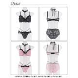 [EFサイズ] ラグジュアリーレースチョーカーブラジャー&バック透けフルバックシ… | Dazzy | 詳細画像9 