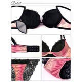 マーブルグラデーションレースブラジャー&バック透けフルバックショーツ | Dazzy | 詳細画像10 