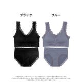 [ノンワイヤー] ハーフトップレースブラジャー&フルバックショーツ | Dazzy | 詳細画像7 
