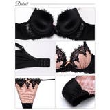 ゴシックケミカルレース脇高ブラジャー&Tバックショーツ | Dazzy | 詳細画像10 