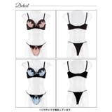 ゴシックケミカルレース脇高ブラジャー&Tバックショーツ | Dazzy | 詳細画像9 