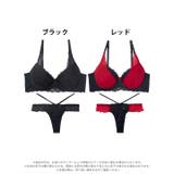 [EFサイズ] ラグジュアリーチュールカップ脇高ブラジャー&バック透けTバックシ… | Dazzy | 詳細画像8 