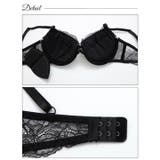 ブリリアントサテンレーシィブラジャー&バック透けTバックショーツ | Dazzy | 詳細画像9 