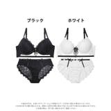 ヴィーナスシルエットレースブラジャー&バック透けフルバックショーツ | Dazzy | 詳細画像8 