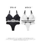 [EFサイズ] ヴィーナスシルエットレースブラジャー&バック透けTバックショーツ | Dazzy | 詳細画像8 