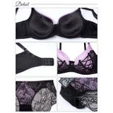 アリュールレースアップ脇高ブラジャー&バック透けフルバックショーツ | Dazzy | 詳細画像10 