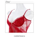 ルビーチュールフロントホックベビードール [CARRIEFRANCA] | Dazzy | 詳細画像7 