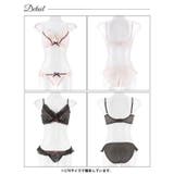 ラブリープリーツフリル脇高ブラジャー&フルバックショーツ | Dazzy | 詳細画像9 