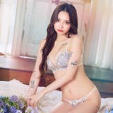 ドルチェミスティーローズ脇高ブラジャー&フルバックショーツ | Dazzy | 詳細画像3