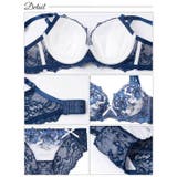 ロイヤルラメフラワー脇高ブラジャー&バック透けフルバックショーツ [三上悠亜着用… | Dazzy | 詳細画像10 