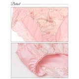 フェミニンギャザーフルール脇高ブラジャー&バック透けフルバックショーツ | Dazzy | 詳細画像10 