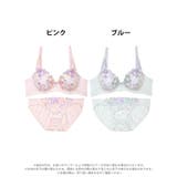 カラフルフラワーエンブロイダリー脇高ブラジャー&フルバックショーツ | Dazzy | 詳細画像7 