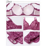 [3点セット] グロリアスレーシーブルーム脇高ブラジャー&バック透けフルバック&… | Dazzy | 詳細画像10 