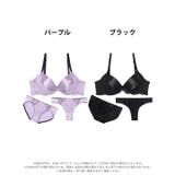 グレイスフルサテンレース脇高ブラジャー&フルバック&Tバックショーツ | Dazzy | 詳細画像8 