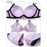   グレイスフルサテンレース脇高ブラジャー&フルバック&Tバックショーツ | Dazzy | 詳細画像10 