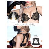 ヌーディバックカットレースフロントホックブラジャー&バック透けフルバック&Tバ… | Dazzy | 詳細画像2