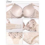 ミラビリスレーシィローズブラジャー&バック透けフルバックショーツ | Dazzy | 詳細画像10 