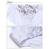 フローラルレーシィエンブロイダリーブラジャー&フルバックショーツ | Dazzy | 詳細画像10 