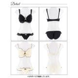 ガーリーパイピングフリルブラジャー&フルバックショーツ | Dazzy | 詳細画像9