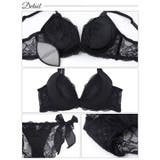 [EFサイズ] モノトーンプティチュール脇高ブラジャー&サイド紐バック透けフルバ… | Dazzy | 詳細画像10 