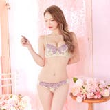 エレガントペタルブルーム脇高ブラジャー&フルバックショーツ | Dazzy | 詳細画像5 