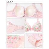 プリマヴェーラローズ脇高ブラジャー&フルバックショーツ | Dazzy | 詳細画像10 