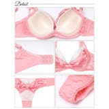 [EFサイズ] プリティーグロスリボン脇高サテンブラジャー&Tバックショーツ [… | Dazzy | 詳細画像11 