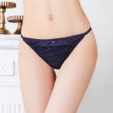 レースサテンストリングバック透けTバックショーツ単品 | Dazzy | 詳細画像4 