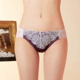 アイラッシュレースバック透けフルバックショーツ単品 | Dazzy | 詳細画像2