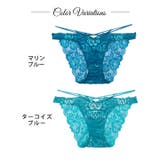 アクアオーシャンプルメリアバック透け選べるショーツ | Dazzy | 詳細画像4