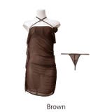 [CARRIEFRANCA]クロスホルターフリルベビードール | Dazzy | 詳細画像10 