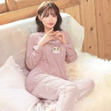 チャーミングキャットトップス&ロングパンツルームウェア | Dazzy | 詳細画像2