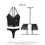 [4点セット] ダークレースアップビジューベビードール | Dazzy | 詳細画像7 