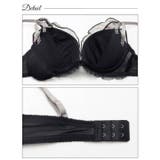 フローラルガーリーフリルブラジャー&フルバックショーツ | Dazzy | 詳細画像9 