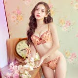 フェミニンメッシュレーシィ脇高ブラジャー&フルバックショーツ | Dazzy | 詳細画像5 