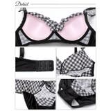 [ノンワイヤー] メルティギンガムフリルブラジャー&フルバックショーツ | Dazzy | 詳細画像10 