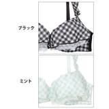 [ノンワイヤー] メルティギンガムフリルブラジャー&フルバックショーツ | Dazzy | 詳細画像11 