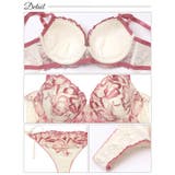 [EFサイズ] アロマティックフラワー脇高ブラジャー&サイド紐バック透けTバック… | Dazzy | 詳細画像10 