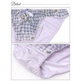 フルーレットチェックフリルブラジャー&フルバックショーツ | Dazzy | 詳細画像10 